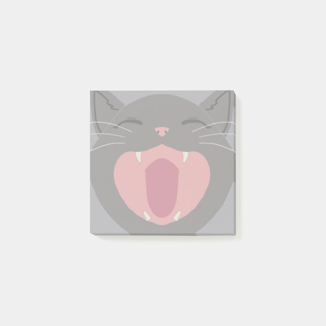Notas Post-it® Cat Nom Gray (Anverso)