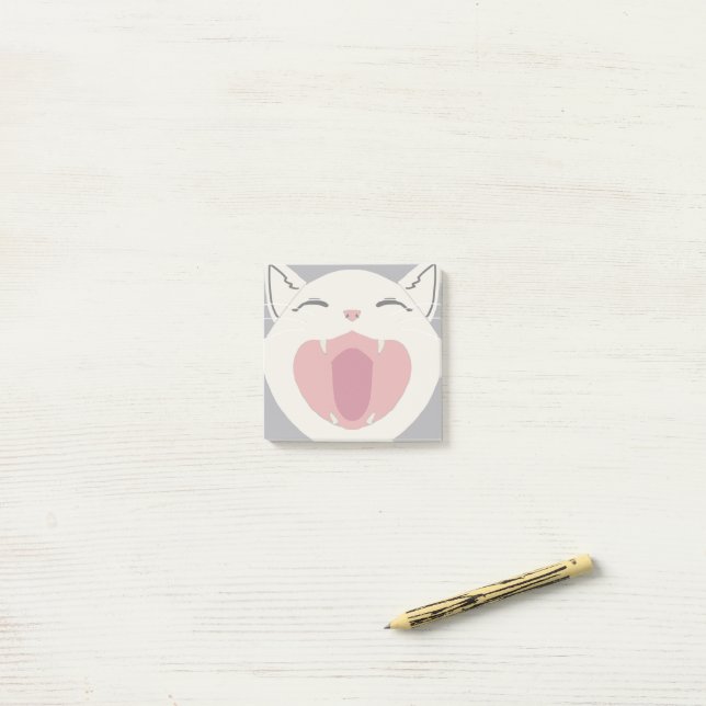 Notas Post-it® Cat Nom White (Escritorio)