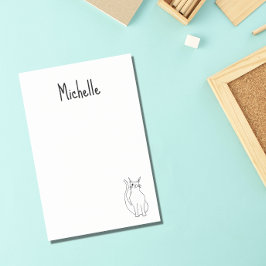 Notas Post-it® Cat Personalizado Cute Winty Kitty Simple