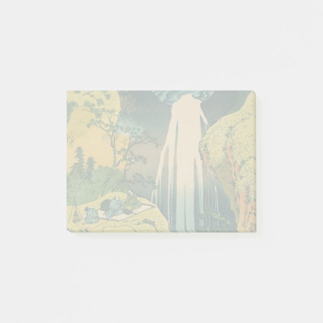 Notas Post-it® Catarata Amida de Hokusai Japón Catarata  (Anverso)