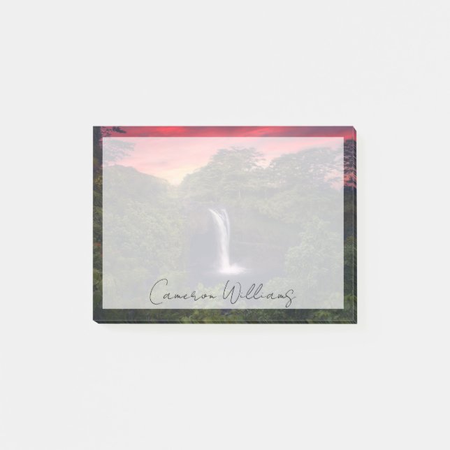 Notas Post-it® Cataratas | Cataratas del arcoiris, Hilo, Hawaii (Anverso)