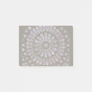 Notas Post-it® Catedral de Notre Dame Ventana Rosa de París