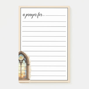 Notas Post-it® Catedral Vidriera de Cristal Sala de Guerra Oració