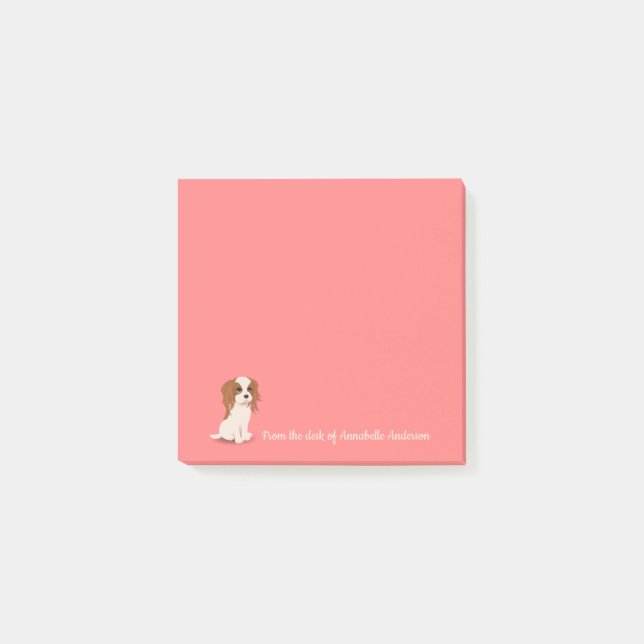 Notas Post-it® Cavalier King Charles Spaniel Personaliza Post-it  (Anverso)