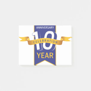 Notas Post-it® Celebración del 10° Aniversario
