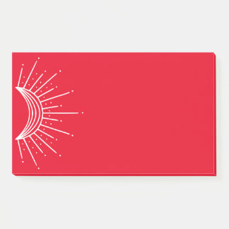 Notas Post-it® Celeste, astronómico. Crescent Sun Ray