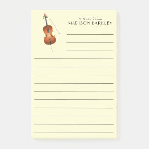 Notas Post-it® Cello Músico Teacher orquesta de cuerdas