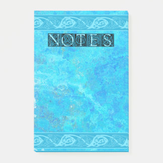 Notas Post-it® Celtic Knotwork Fish in Blue