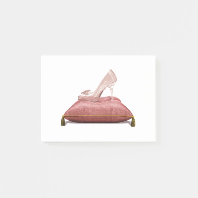 Notas Post-it® Cenicienta de cristal de la princesa fantasía (Anverso)