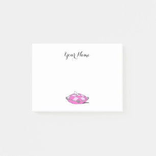 Notas Post-it® Cenicienta ventilado sobre pegajosa almohada rosa