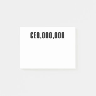 NOTAS POST-IT® CEO, OOO, OOO