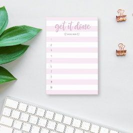 Notas Post-it® Cepillo a rayas que se deja terminar