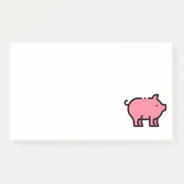 Notas Post-it® Cerdo (Anverso)