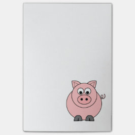 Notas Post-it® Cerdo rosado gordo
