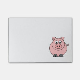 Notas Post-it® Cerdo rosado gordo