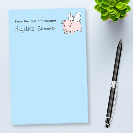 Notas Post-it® Cerdo volador - Cerdo con alas