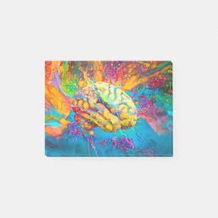 Notas Post-it® Cerebro psicodélico