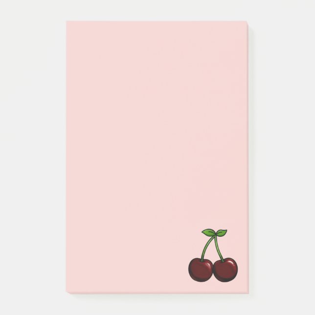 Notas Post-it® Cereza - Colección de Frutas - (Anverso)