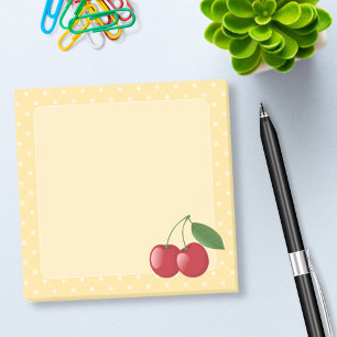 Notas Post-it® Cerezas rojas dulces en amarillo