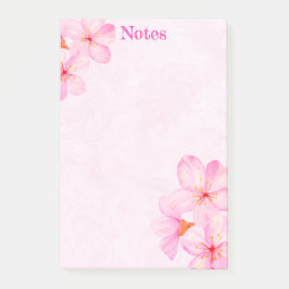 Notas Post-it® Cerezo Flor Precioso Rosa Personalizado