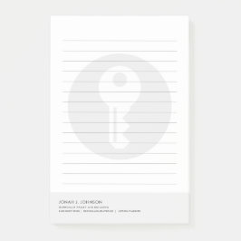 Notas Post-it® Cerrajero y creador personalizable rayado