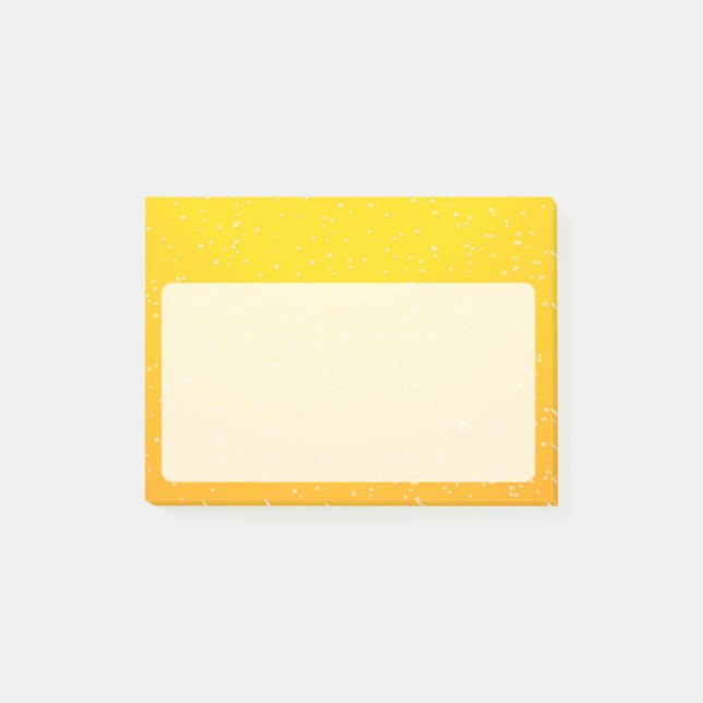 Notas Post-it® Cerveza Lager con pequeñas burbujas (Anverso)