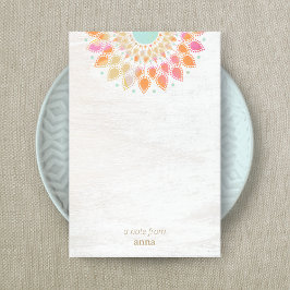 Notas Post-it® Chakra Lotus Flower Mandala Floral Notepad