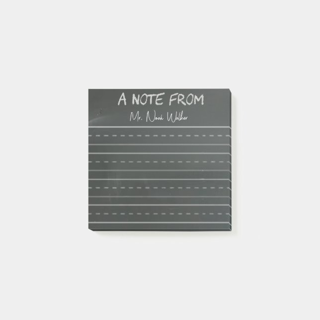 Notas Post-it®  Chalkboard Themed Post-it Notes (Anverso)