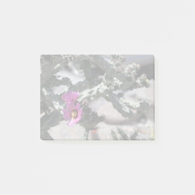 Notas Post-it® Challa Cactus en floración (Anverso)