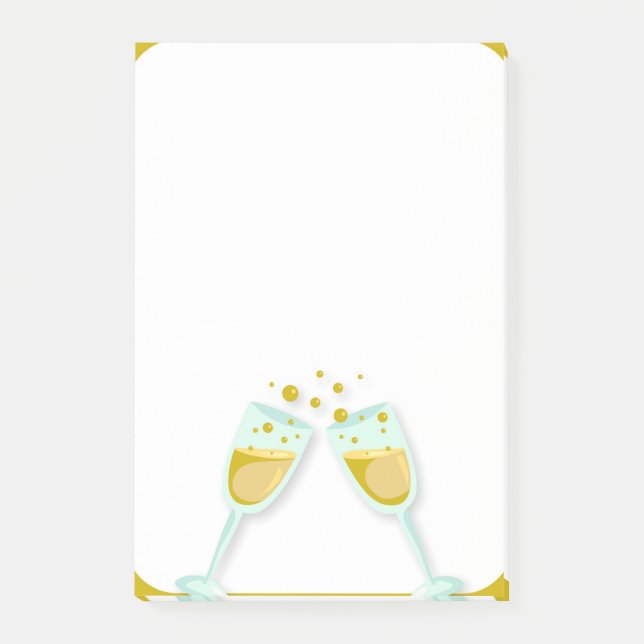 Notas Post-it® "Champagne" (Anverso)