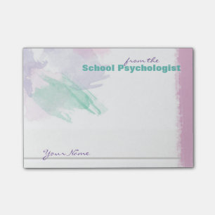 Notas Post-it® Chapoteo del psicólogo conocido de encargo de la