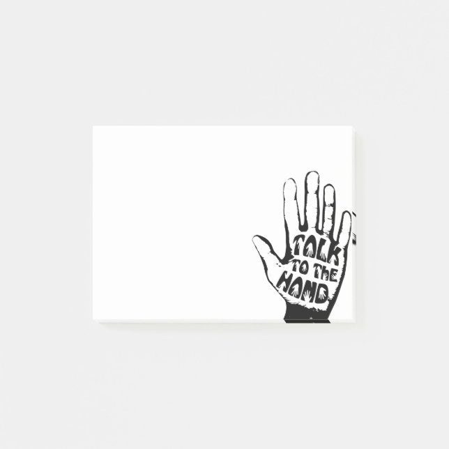 Notas Post-it® Charla a la mano (Anverso)