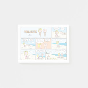 Notas Post-it® Charlie Brown Y Helados De Sally En La Playa