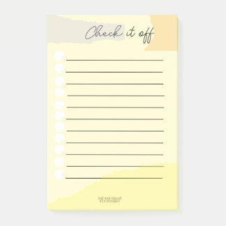 Notas Post-it® Check it off Notepad
