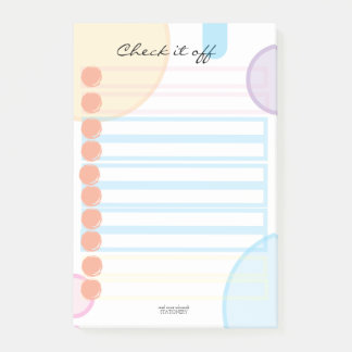 Notas Post-it® Check it off Notizblock Abhaken-Block