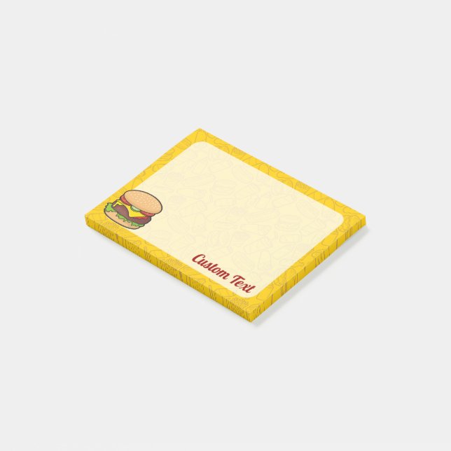 Notas Post-it® Cheeseburger (En perspectiva)