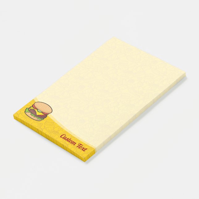 Notas Post-it® Cheeseburger (En perspectiva)