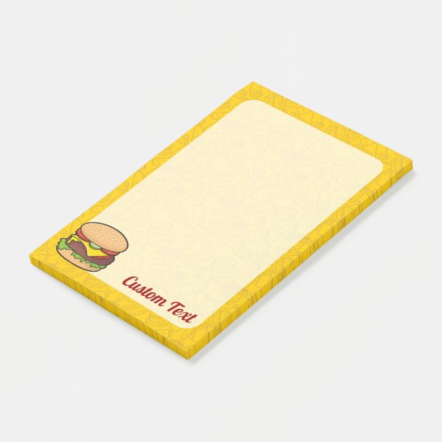 Notas Post-it® Cheeseburger (En perspectiva)