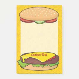 Notas Post-it® Cheeseburger