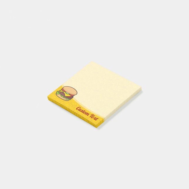 Notas Post-it® Cheeseburger (En perspectiva)