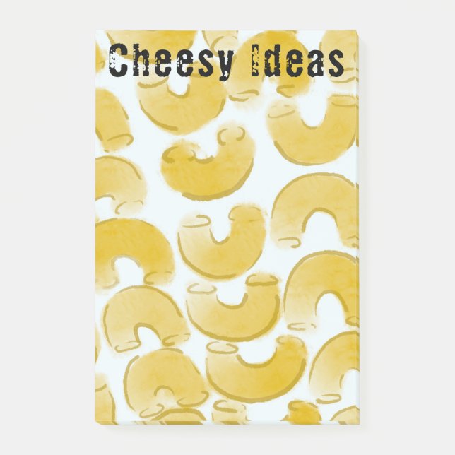 Notas Post-it® Cheesy Ideas Macaroni Pun (Anverso)