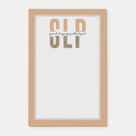 Notas Post-it® Cheetah, patólogo del lenguaje de voz SLP