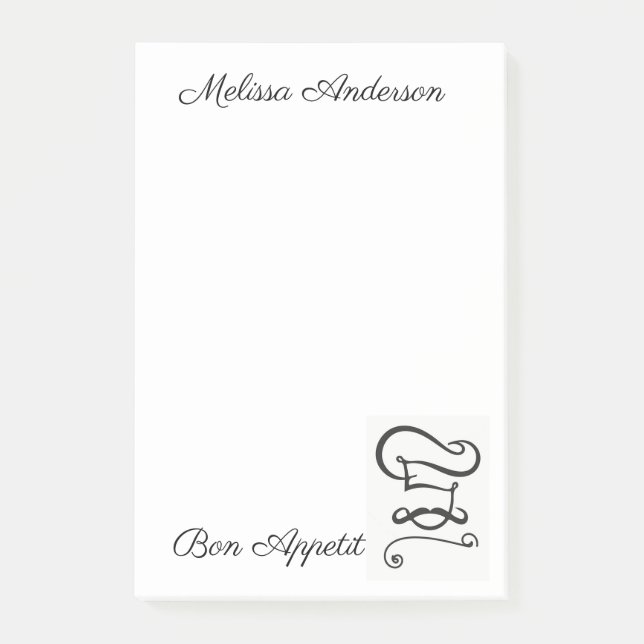 Notas Post-it® Chef (Anverso)