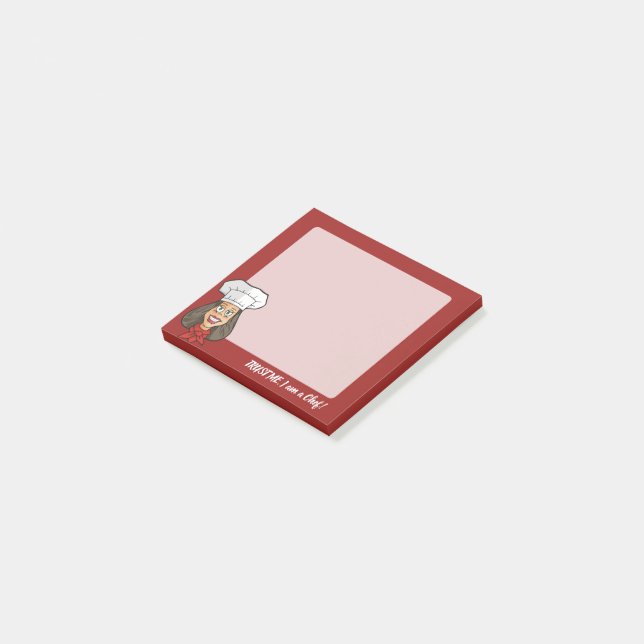 Notas Post-it® Chef femenino (En perspectiva)