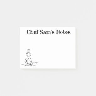 Notas Post-it® "Chef" personalizado 