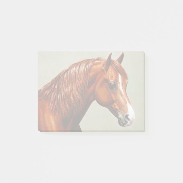 Notas Post-it® Chestnut Morgan Horse (Anverso)