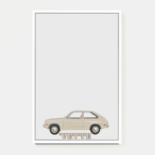 Notas Post-it® Chevrolet Chevette Vette beige coche retro clásico