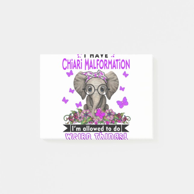 Notas Post-it® Chiari Malformation Awareness Month Ribbon Gifts (Anverso)