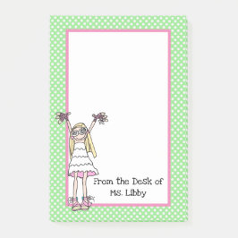 Notas Post-it® Chica Cute Hipster