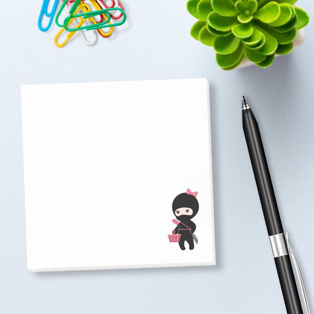 Notas Post-it® Chica de compras Ninja (Subido por el creador)